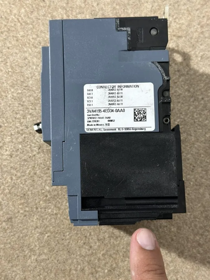 Автоматический выключатель SIemens 3VA4195-4ED34-0AA0 15A 480v 25kA 3P Bolt-on C