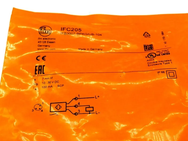 Датчик приближения Ifc205 Ifm Proximity Switch Sensor