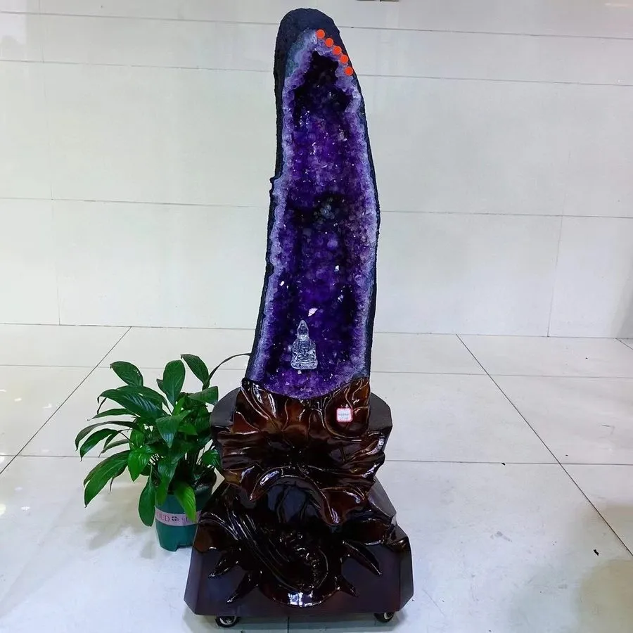 Лабораторный прибор 125.4LB TOP Natural Amethyst geode quartz crystal Furnishing — фото лота 1