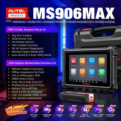 Диагностический сканер Autel MaxiSYS MS908S PRO II & J2534 Programming Coding Sc
