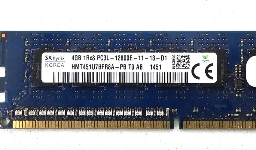 Модуль памяти Hynix 4GB DDR3 ECC PC3L-12800E HMT451U7BFR8A-PB