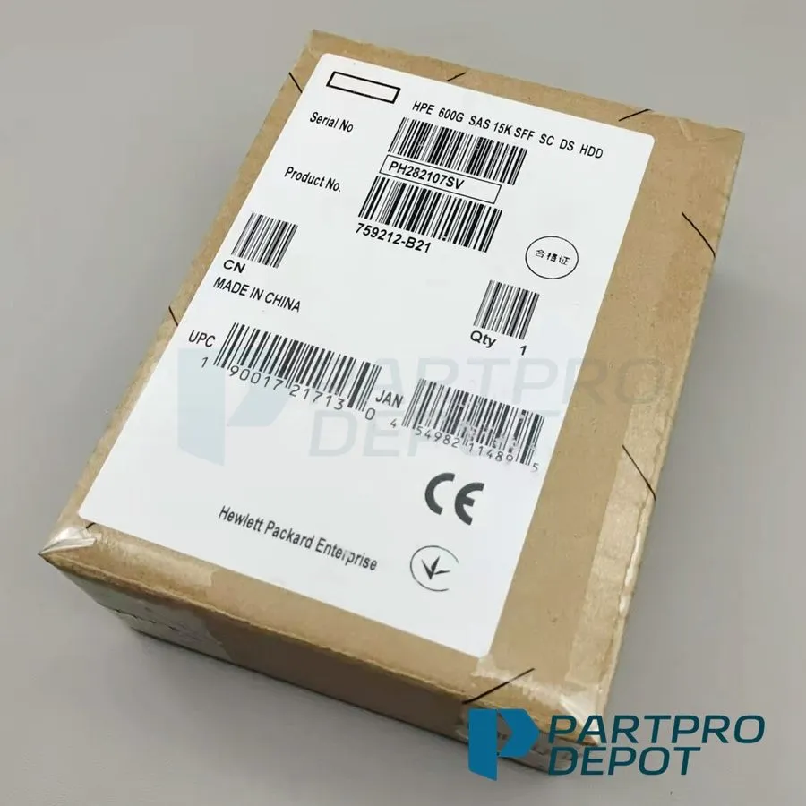 Жёсткий диск HPE 759212-B21 759548-001 HP 600GB 12Gb/s 15K SFF 2.5" SAS SC HDD H