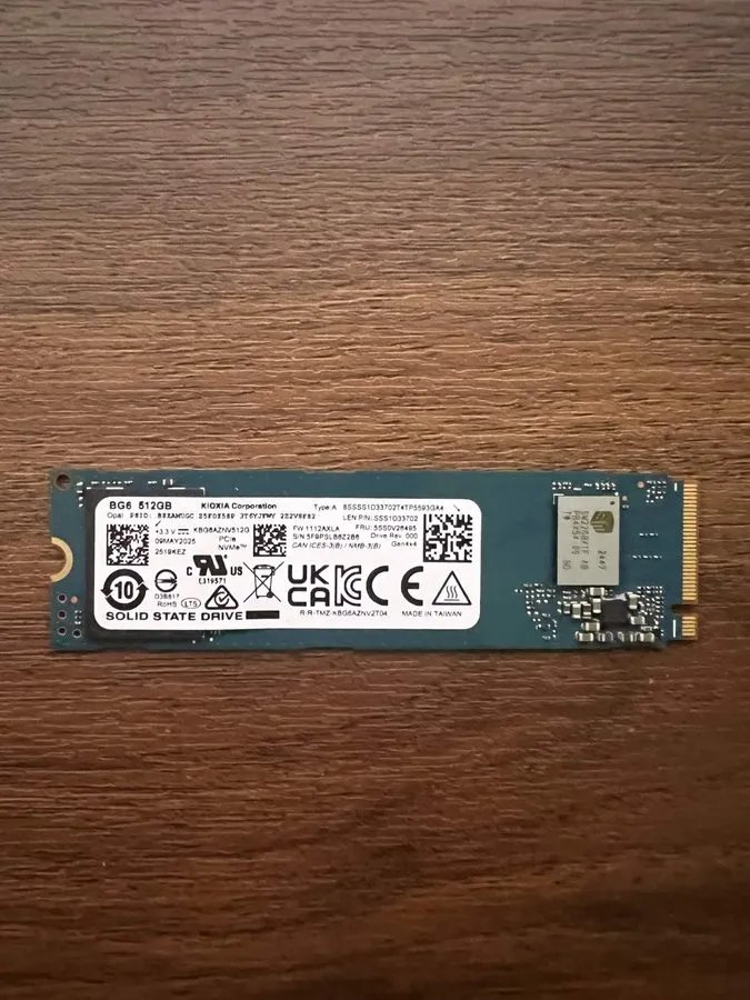 SSD-накопитель Kioxia M.2 512GB NVMe SSD 2280 (KBG6AZNV512G) SEE RESULTS!