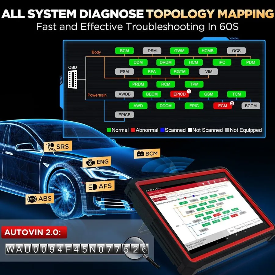 Диагностический сканер 2026LAUNCH X431 PRO V5.0 V+5.0 PRO5 All Systems Diagnosti