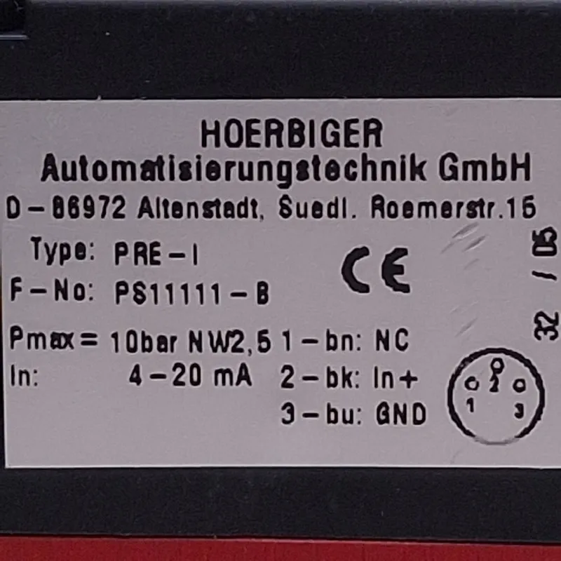 Трубопроводная арматура Hoerbiger PRE-I PS11111-B Proportional Pressure Regulato