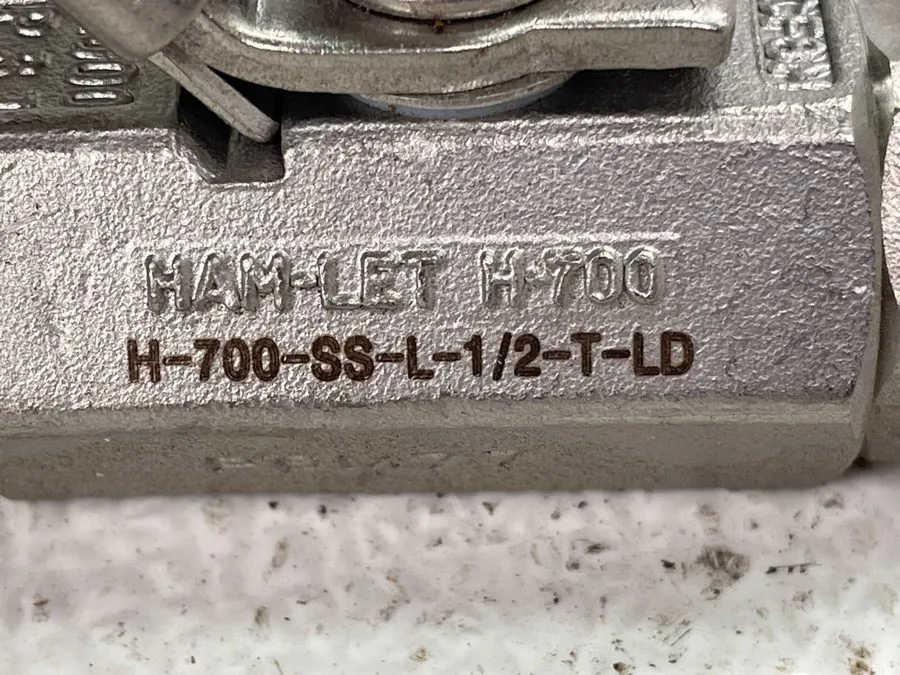 Клапан Ham-Let H-700 Series 1/2" Stainless Steel Ball Valve (H700SSL1/2TLD)