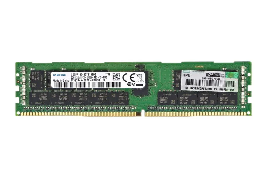 Модуль памяти RAM HPE 32GB 2Rx4 PC4-2666V-R DDR4 RDIMM 2666MHz 840758-091