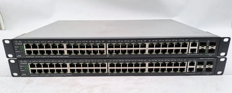 Коммутатор Cisco SG500-52 52-Port Gigabit PoE Stackable Managed Switch