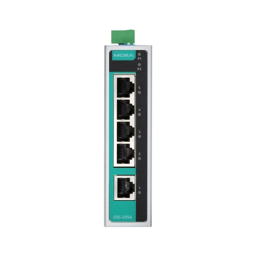 IIoT-устройство MOXA EDS-205A-T 5 Port Ethernet Switch