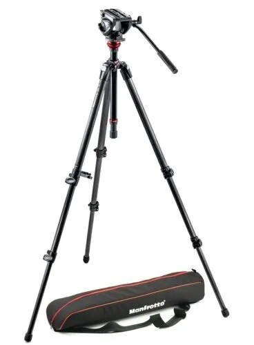 Оборудование видеонаблюдения Manfrotto 190X 3-Section Aluminum Tripod with MVH50