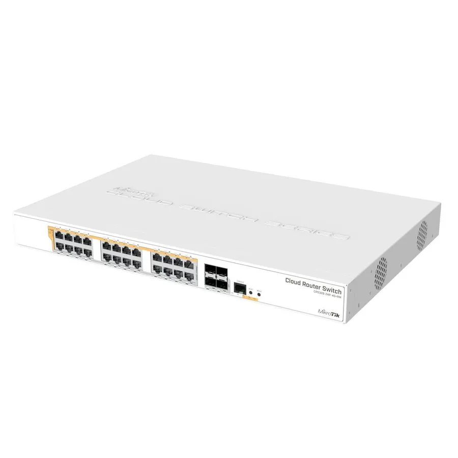 Коммутатор Mikrotik CRS328-24P-4S+RM 24 Port Gigabit Ethernet Router/switch PoE  — фото лота 1