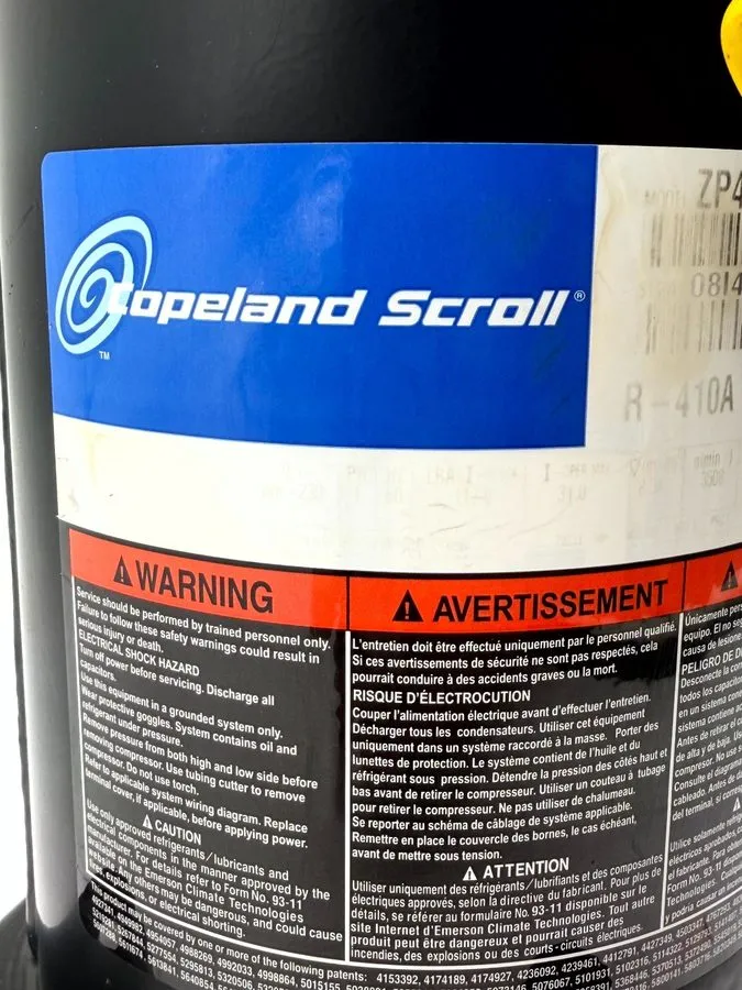 Компрессор Copeland 3.5 ton Scroll Compressor ZP42K5E-PFV-130 R-410A use only! #
