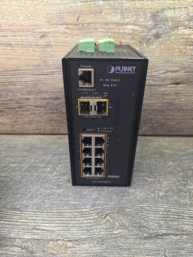 Коммутатор Planet IGS-10020HPT V2 Industrial PoE 10020PT Switch Managed SFP — фото лота 1