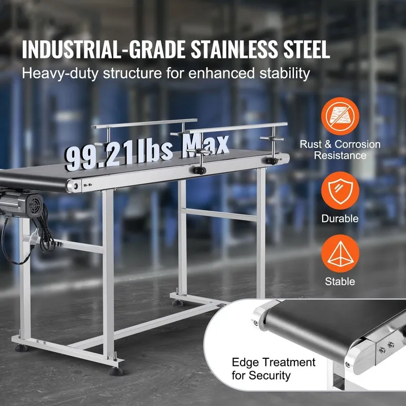 Оборудование видеонаблюдения 59 x 15.7ft Motorized PVC Belt Conveyor 842in