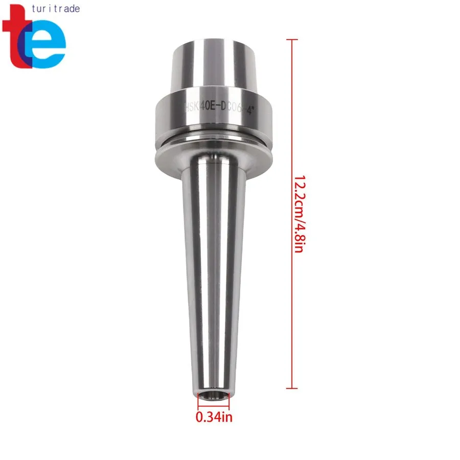 Режущий инструмент HSK40E-DC06-4 Inch Slim Collet Chuck 3 Collets 1/8 3/16 1/4 H — фото лота 2