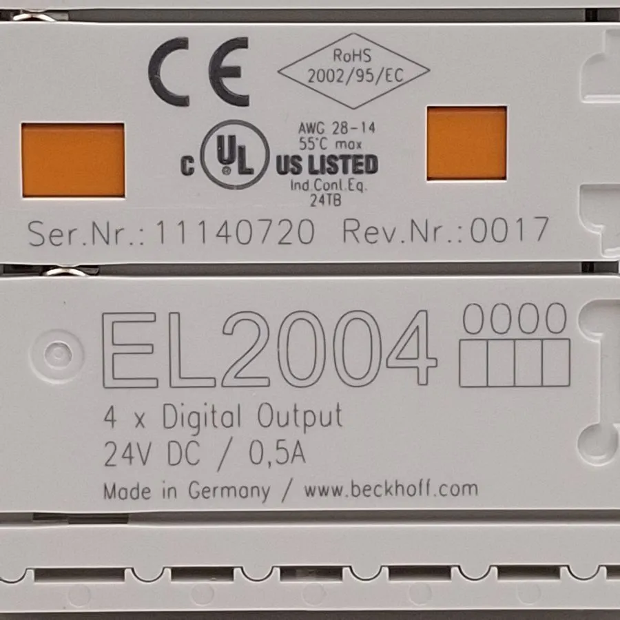 Модуль ввода-вывода Beckhoff EL2004 EtherCAT Terminal 4x Digital Output 24V DC