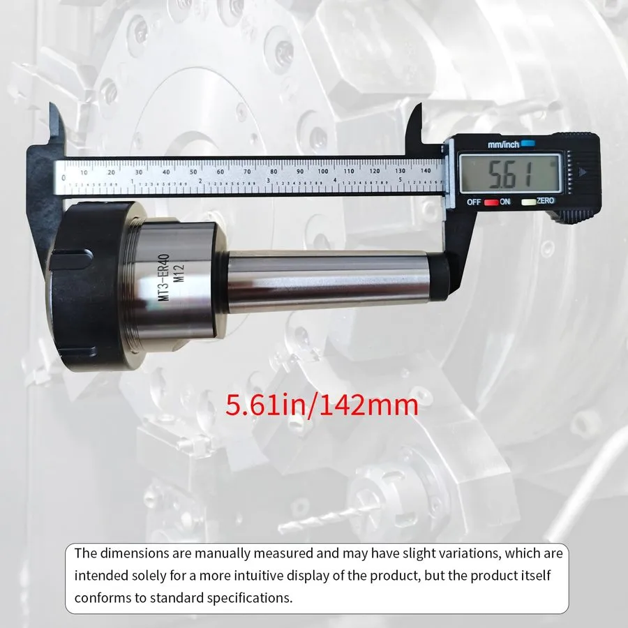 Режущий инструмент MT3-ER40 Collet Chuck Holder M12 Drawbar Thread Morse Tapper  — фото лота 1
