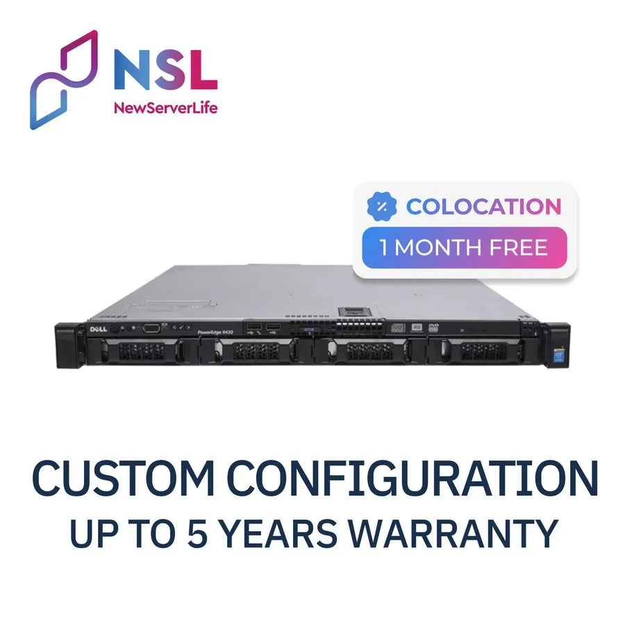 Сервер DELL PowerEdge R430 4LFF (SATA Drives Only, NO RAID) Server 2x 2697Av4 2.