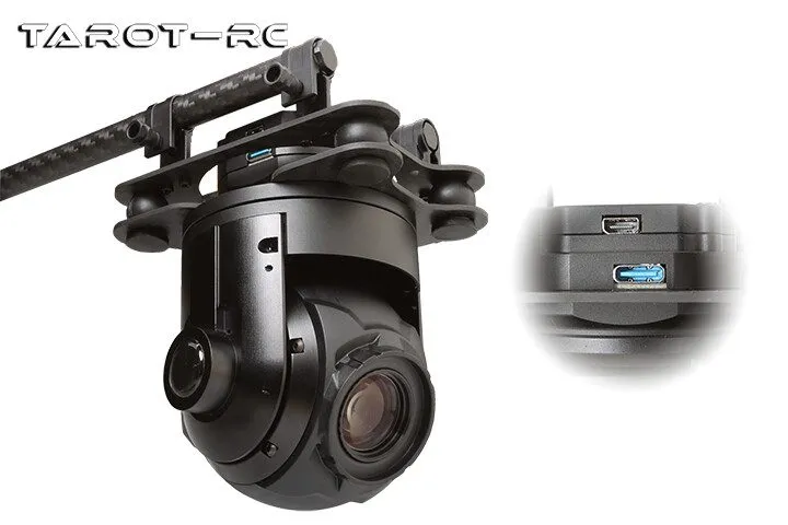 Дрон Tarot-RC 10X Two-axle Ball Pod Gimbal Output T10X-2A Fixed-Wing Drone Helic — фото лота 1