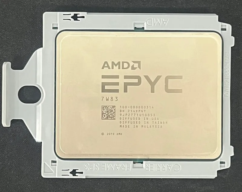 Процессор Unlocked AMD EPYC 7W83 2.45GHZ 64 core 128 threads 280W CPU processor