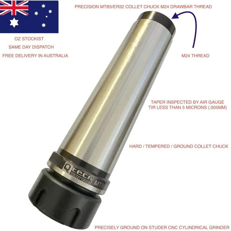 Режущий инструмент PRECISION MT5 ER32&40 COLLET CHUCK TANG &THREAD TYPE .005MM(5