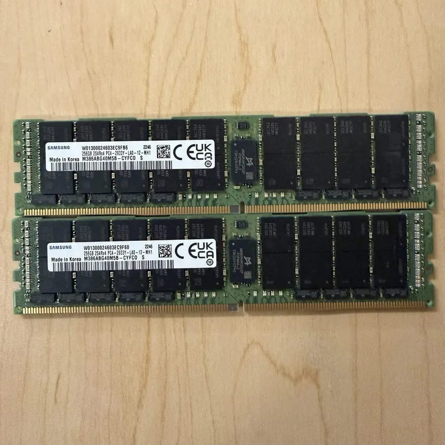 Модуль памяти Samsung 256GB 2S4Rx4 DDR4 2933Y ECC LRDIMM Server RAM M386ABG40M5B — фото лота 2