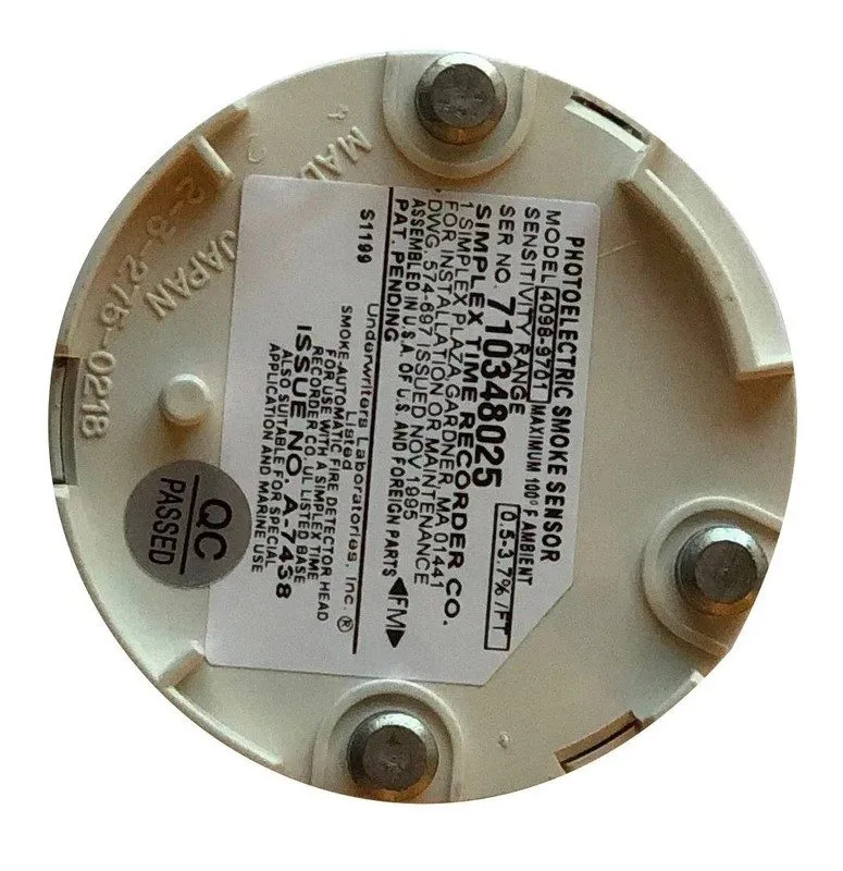 Оборудование пожарной сигнализации SIMPLEX 4098-9701 TRUEALERT SMOKE DETECTOR AD — фото лота 1