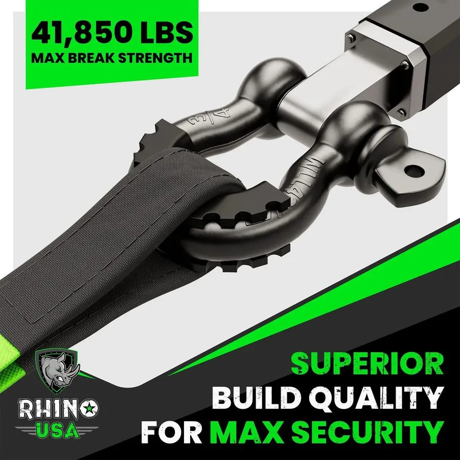 Такелажная скоба Rhino USA G-SHACK-2 3/4" D-Ring Shackle Set (2-Pack) Black — фото лота 1