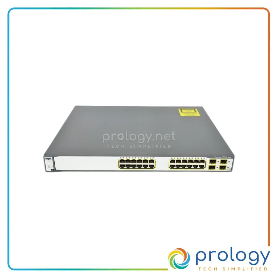 Коммутатор Cisco WS-C3750G-24TS-E1U 24 Port Ethernet Gigabit Switch. 90 Day's . 
