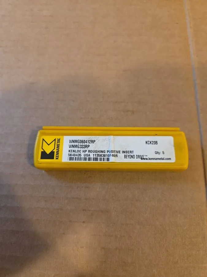 Режущий инструмент Kennametal WNMG060412RP Roughing Insert KCK20B — фото лота 1