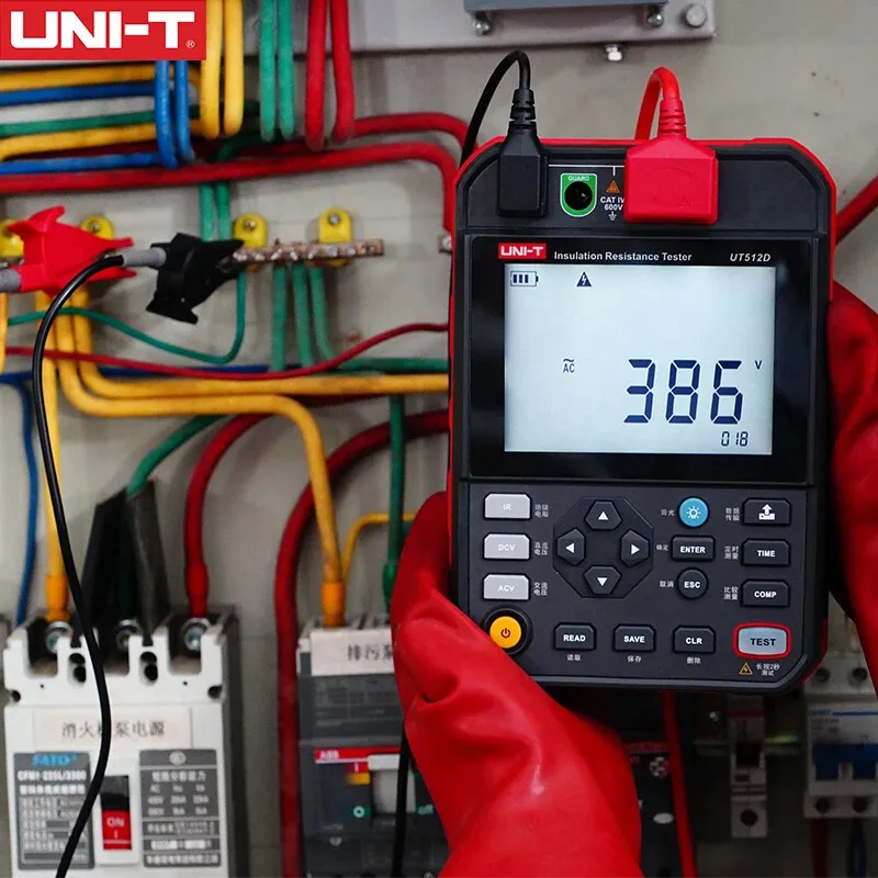 Тестер UNI-T UT512D Megger Insulation Resistance Tester Megohmmeter 1TΩ/2.5TΩ US — фото лота 2