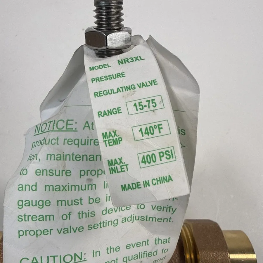 Клапан 34-NR3XLDU 3/4" NR3XL RV Water Pressure regulator Reducing Valve Double F — фото лота 2