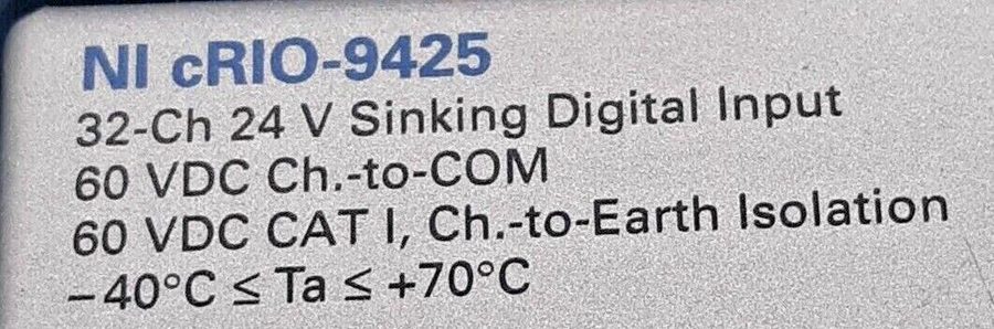 Модуль ввода-вывода National Instruments NI cRIO-9425 32-Ch 24V Sinking Digital 