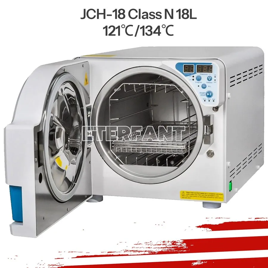Стерилизатор 18L ClassN Dental Medical Autoclave Steam Sterilizer JCH-18 with Dr