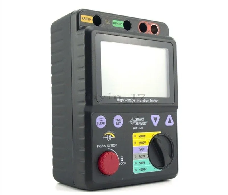 Тестер High Voltage Smart Sensor AR3126 Insulation Tester 500V/1000V/2500V/5000V