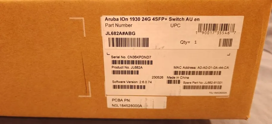 Коммутатор HPE Aruba Instant On 1930 24G 4SFP+ JL682A 24-Port Gigabit Switch