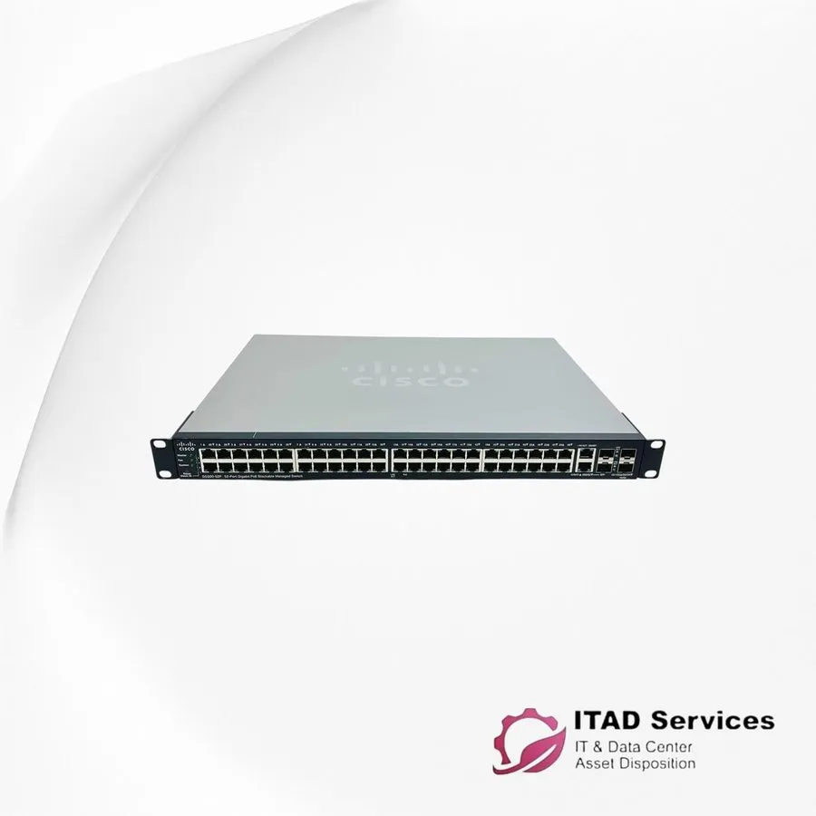 Коммутатор CISCO SG500-52P-K9 V04 52-Port Gigabit PoE Stackable Manage Switch