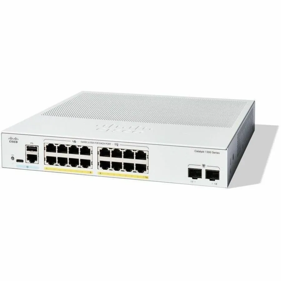 Коммутатор Cisco Catalyst C1300-16P-2G Ethernet Switch