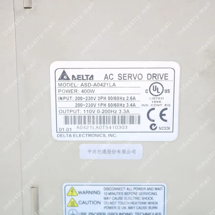 Сервопривод Delta Servo Drive ASD-A0421LA 400W Good