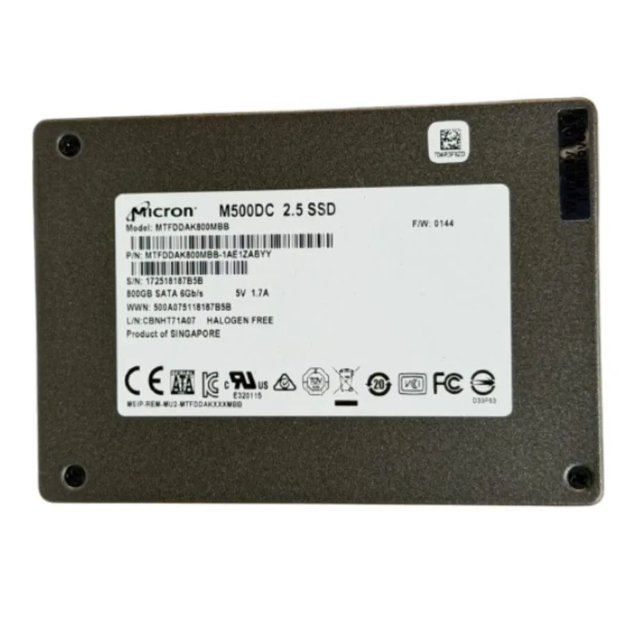 SSD-накопитель Micron M500DC MTFDDAK800MBB 800GB 2.5" SATA SSD 96% health