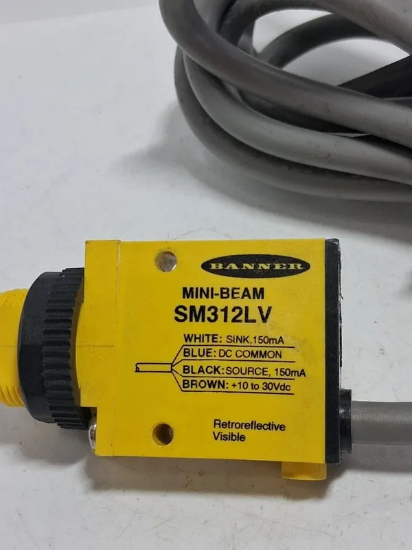 Фотоэлектрический датчик BANNER SM312LV MINI BEAM PHOTOELECTRIC SENSOR 10-30VDC