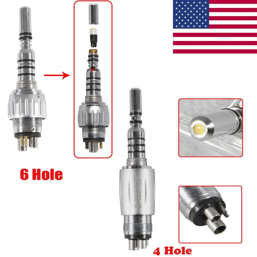Оптический модуль Dental Fiber Optic LED High speed Handpiece / LED Coupler 4Hol