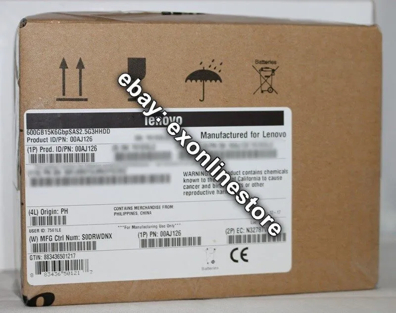 Жёсткий диск Lenovo 00AJ126 00AJ127 600GB 15K 12G 2.5" SAS G3HS X3650 M5 Hard Dr