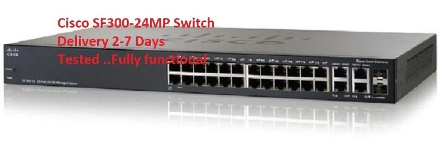 Коммутатор Cisco SF300-24MP 24-Port 10/100 PoE Managed Switch