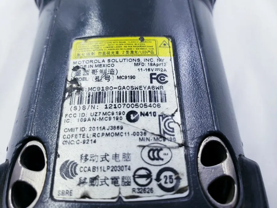 Сканер штрих-кода SYMBOL MC9190-GA0SWEYA6WR Laser Scanner Windows CE 6.0 WiFi Al — фото лота 3