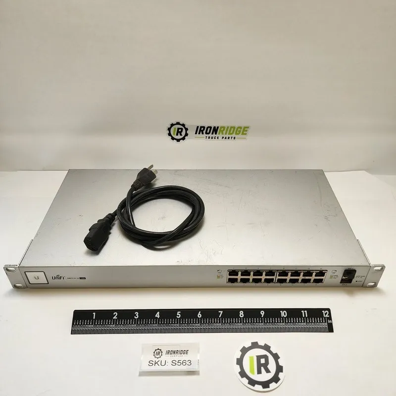 Коммутатор Ubiquiti UniFi US-16-150W 16-Port Gigabit Managed PoE+ Switch