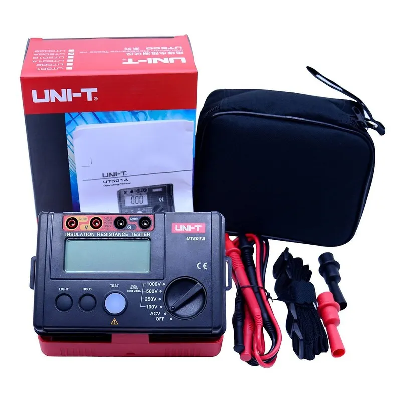 Тестер UNI-T Digital Megohmmeter UT501A Insulation Resistance Tester Black
