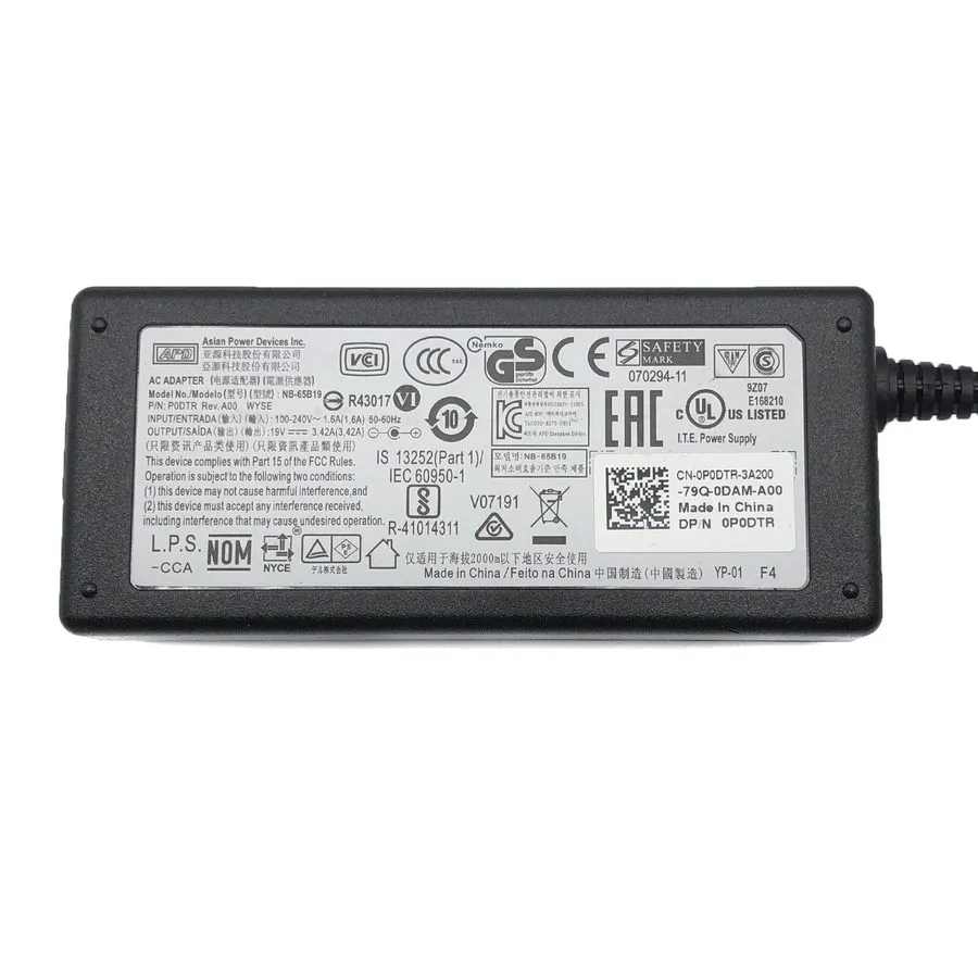 Тонкий клиент APD Dell Wyse Zx0 Z90D7 Thin Client AC Power Adapter Charger 65W