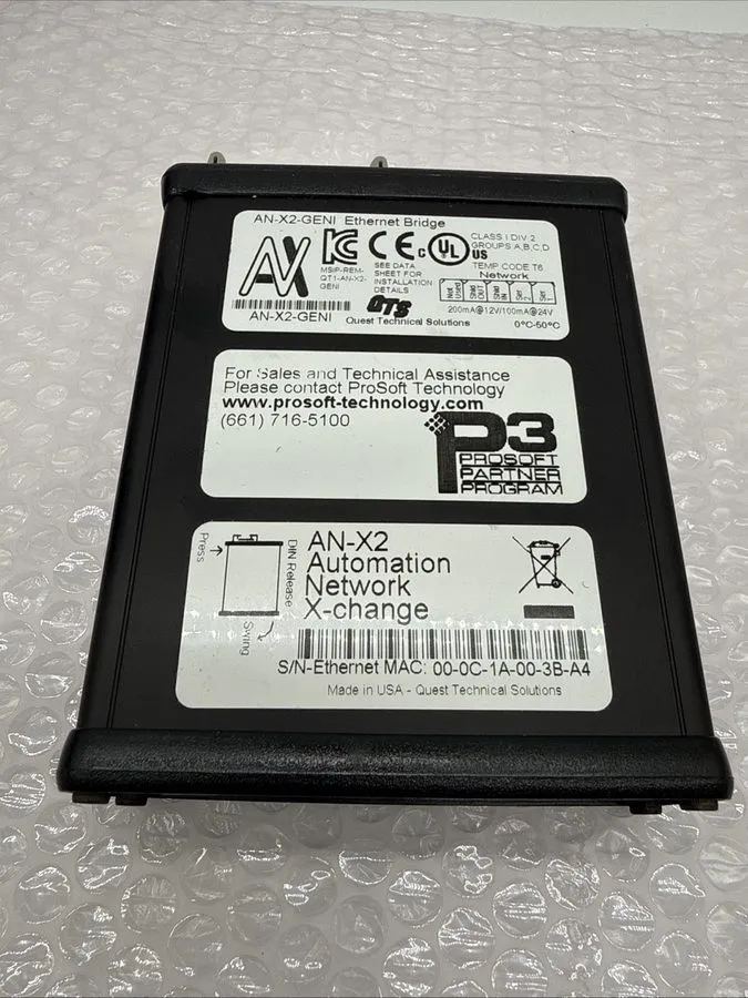 Шлюз полевой шины ProSoft AN-X2-GENI GE Genius to Ethernet Gateway Bridge Module — фото лота 1