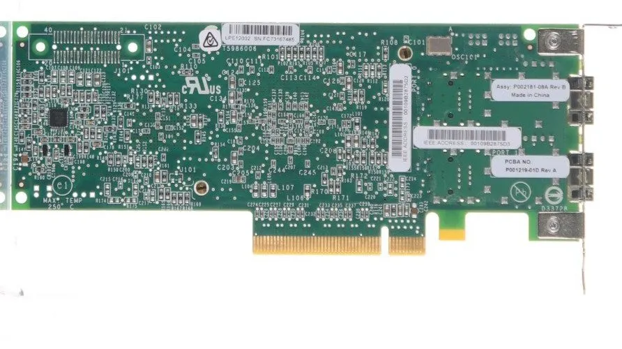 Контроллер Fujitsu NTW:X1097A-R6-RFB Hba Emulex Lpe12002 2-Port 8Gb Pcie — фото лота 1